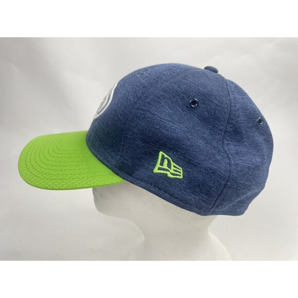 Seattle Seahawks New Era 39Thirty Flex Fitted Hat Cap M/L Dad Men NFL Green/Blue - Picture 3 of 7